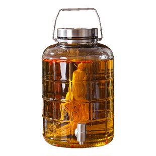 泡酒玻璃瓶专用酒瓶无铅加厚密封青梅人参白酒药酿酒罐泡腌菜坛子