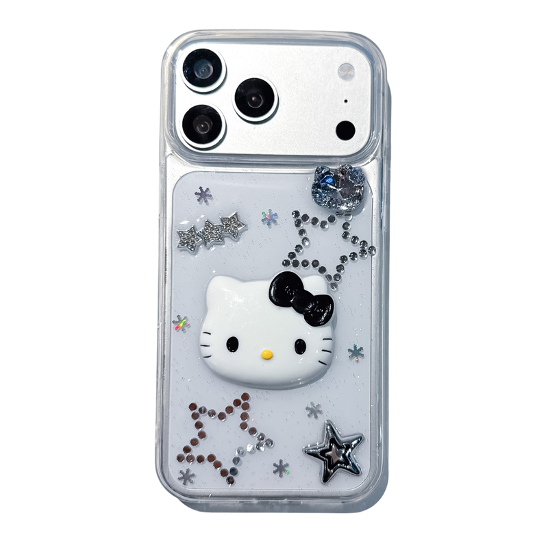 星星卡通闪粉适用苹果17promax手机壳华为Mate80小米13oppoReno15c滴胶vivos60红米k90一加ace6保护套荣耀400