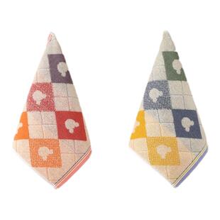 纯棉方巾卡通儿童洗脸小毛巾家用全棉面巾柔软吸水不易掉毛