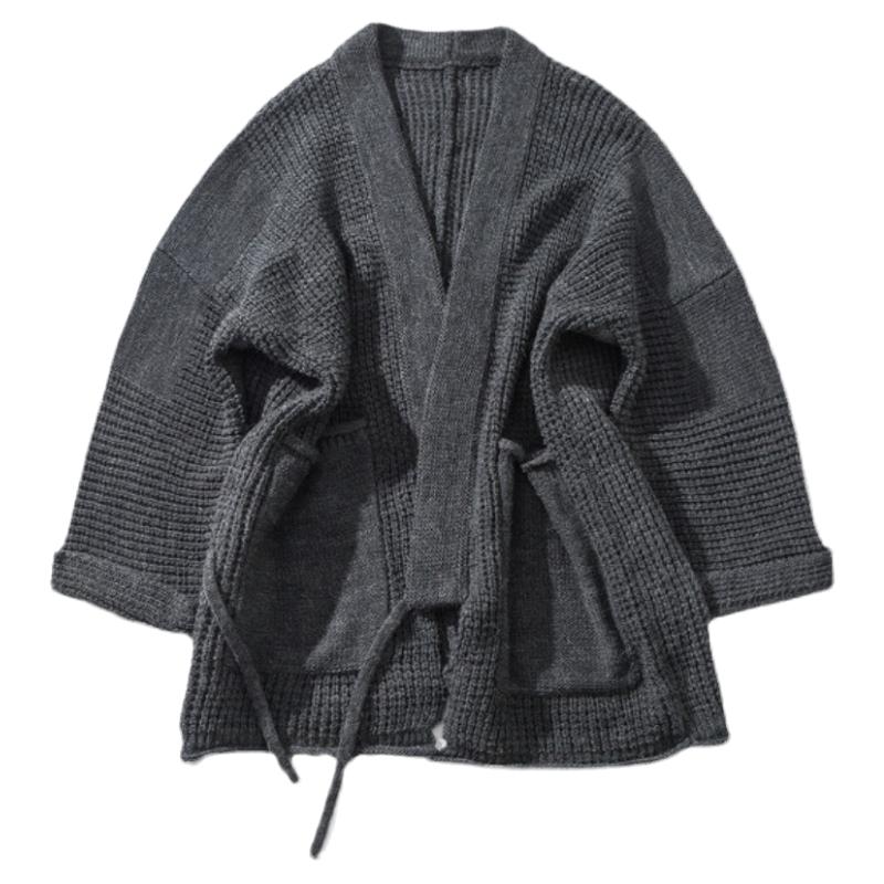 kapital vintage平田 针织毛衣日系古着开衫外套华夫格剑道服道袍
