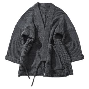 kapital vintage平田 针织毛衣日系古着开衫外套华夫格剑道服道袍