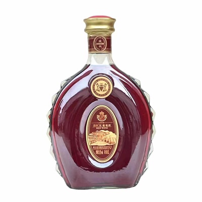 白洋河傲帆全汁红葡萄酒1L瓶女士甜型酒11度果酒红酒超市同款正品