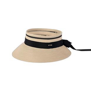 KEYONE草帽女夏季防紫外线沙滩海边可折叠太阳帽遮阳帽防晒帽子女