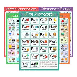 【联系客服试听 扫码听拼读音频】牛津自然拼读挂图 Oxford Phonics World 1/2/3/4/5级别自然拼读挂图  幼少儿英语零基础拼读发音