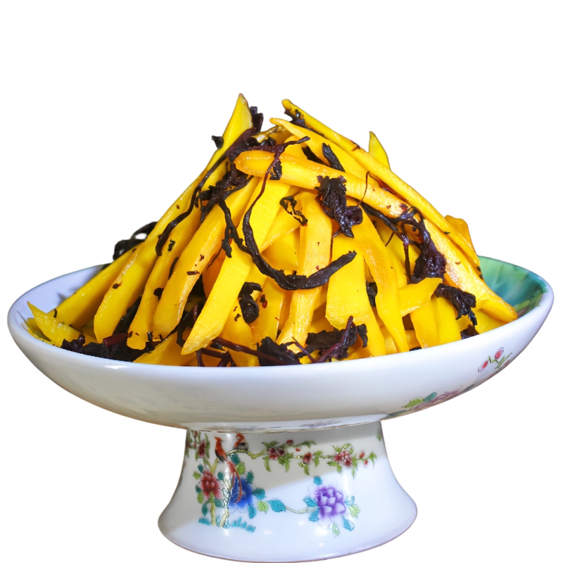 忆山城紫苏芒果条酸甜软糯辣味芒果干蜜饯果脯湖南特产办公零食
