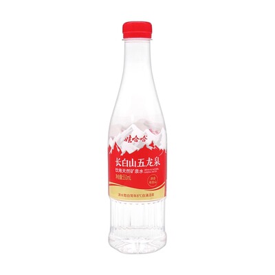 娃哈哈长白山五龙泉饮用天然矿泉水550ml*24瓶整箱小瓶水 包邮