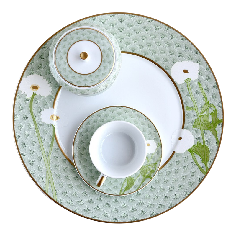 【自营】Bernardaud/柏图原装进口茶杯茶壶套装奶缸糖缸咖啡杯子