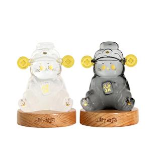 上新了故宫招财进宝御猫天气预报夜灯风暴瓶文创女友生日闺蜜礼物