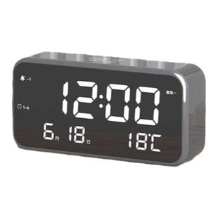 北极星智能静音数字闹钟学生用卧室床头夜光创意时尚LED电子台钟