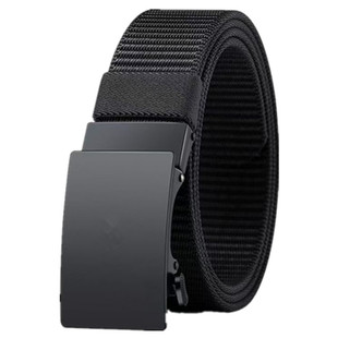 正品保罗男士皮带2025新款自动扣青年帆布战术工装休闲户外裤腰带