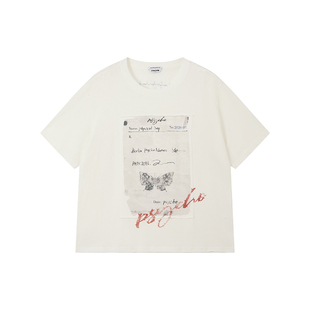 物理少年×柏林护士联名「蝴蝶档案」真两件贴布短袖\网纱长袖T恤