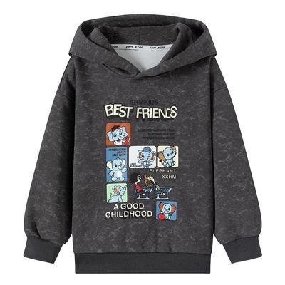 小象汉姆男童春秋连帽卫衣