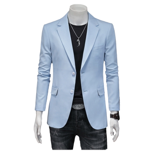 男式休闲小西装加肥加大码DJ服装影楼西服网红直播外套商务休闲潮