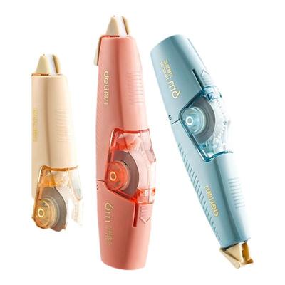 得力按动式修正带学生专用可换芯