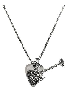 复古摇滚拨片贝斯项链