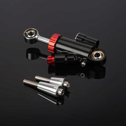 摩托车通用钛尺杆平衡杆改装方向阻尼器缓冲器铝合金防甩头钛尺