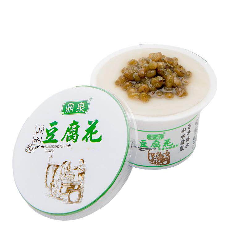 鼎泉鼎湖山水豆腐花客家红豆绿豆牛奶豆浆豆花豆奶混合口味豆腐脑