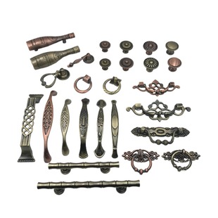 人气锌合金中式仿古柜门抽屉把手家具橱柜单双孔青铜电镀拉手现货