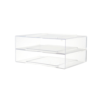 透明桌面文件收纳盒笔记本增高架