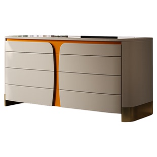 费欧轻奢落地首饰柜意式高级感定制衣物抽屉收纳柜斗柜卧室中岛台