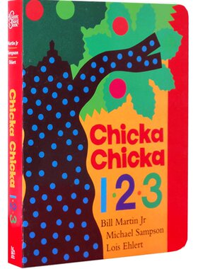 英文原版进口低幼童书 不怕咬 Chicka Chicka 1,2,3 叽喀叽喀 数字启蒙 廖彩杏韵文推荐书单卡板书 绘本 儿童英语启蒙 送音频