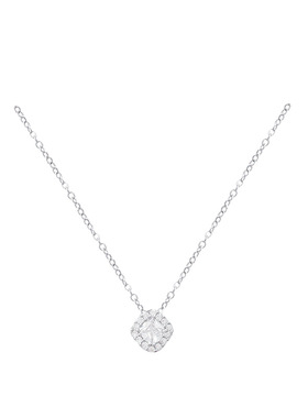 极简方砖项链女鼻屎钻明星同款