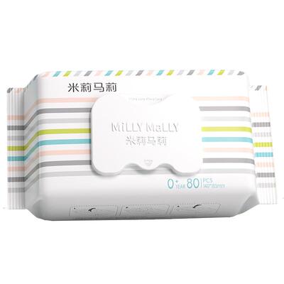 米莉马莉80抽婴儿湿巾新生儿专用