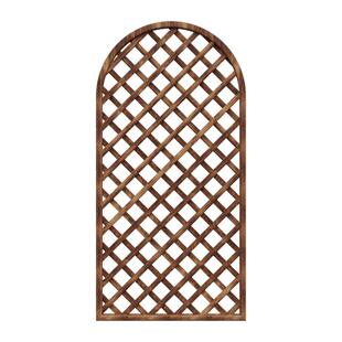 别墅庭院围栏阳台防腐木网格栅栏装饰户外花园护栏隔断植物爬藤架