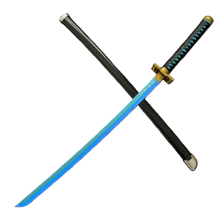 鬼灭之刃恋柱甘露寺蜜璃日轮刀喷雾烟雾发光刀木水柱富冈义勇cos