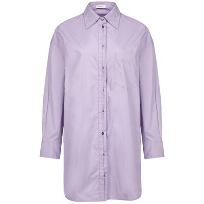 MESUX米岫纯棉弧形下摆中长款衬衫裙连衣裙MKSDO603