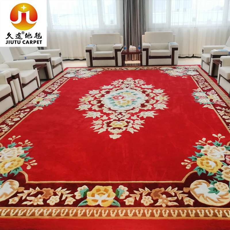 手工大地毯腈纶现代羊毛会议室定制商用隔音迎宾满铺地毯武术酒店