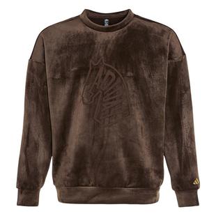 王安宇同款新年款绒面柔软亲肤休闲加绒卫衣男秋冬adidas阿迪达斯