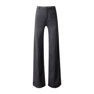 班尼路可选加绒弯刀阔腿裤女式秋冬季工装休闲裤宽松显瘦镰刀裤J