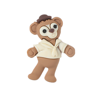 立体毛绒洞洞鞋扣配饰crocs鞋花卡扣骆驰装饰品新款diy配件雪莉玫