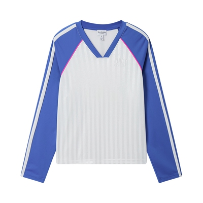 JuicyCouture橘滋条纹运动风T恤