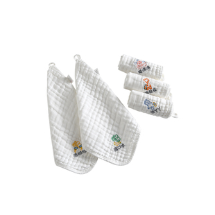 童泰婴儿口水巾新生儿纯棉超软小方巾宝宝专用洗脸巾儿童纱布毛巾