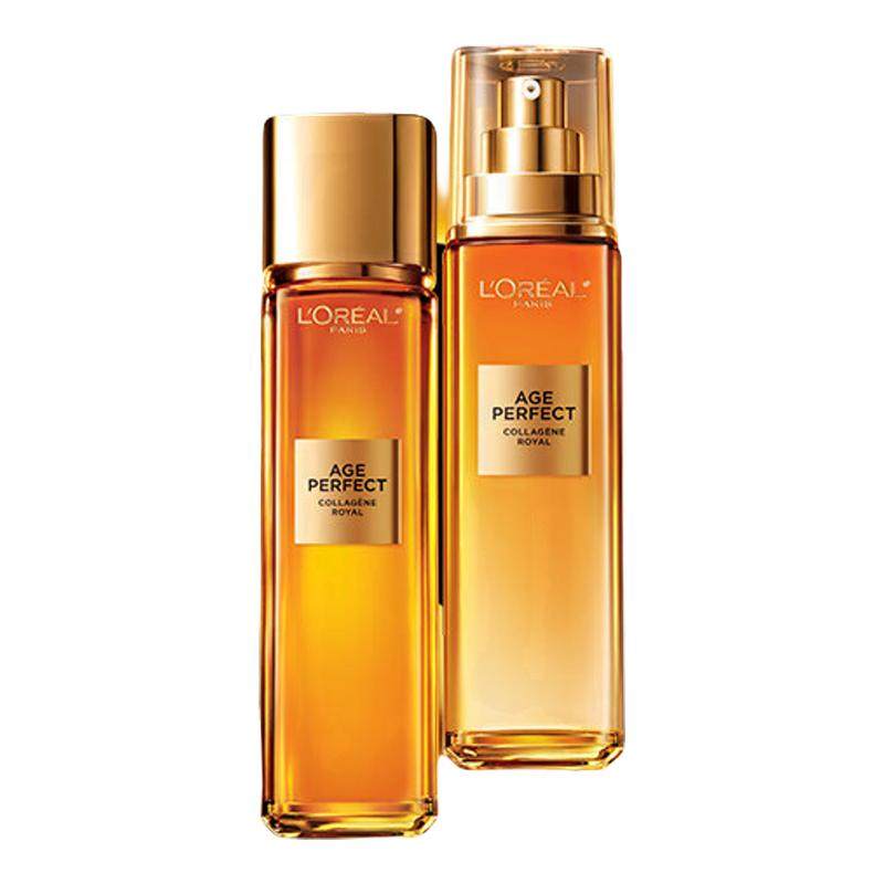 欧莱雅金致臻颜花蜜护肤化妆品小蜜罐套装女补水保湿水乳礼物正品