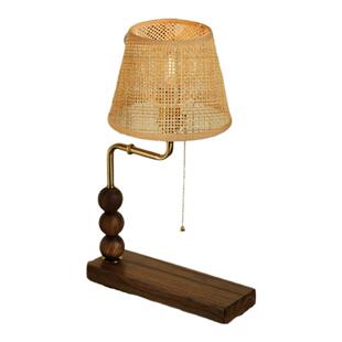 ZYU真愈 复古藤编调光台灯 餐厅吧台阳台床头装饰礼物氛围照明灯