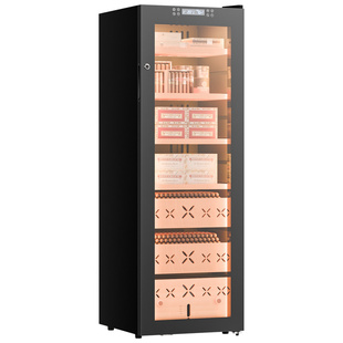 芭克斯YS-138雪茄柜恒温恒湿压缩机雪松木醇化净氨保湿茄柜WiFi