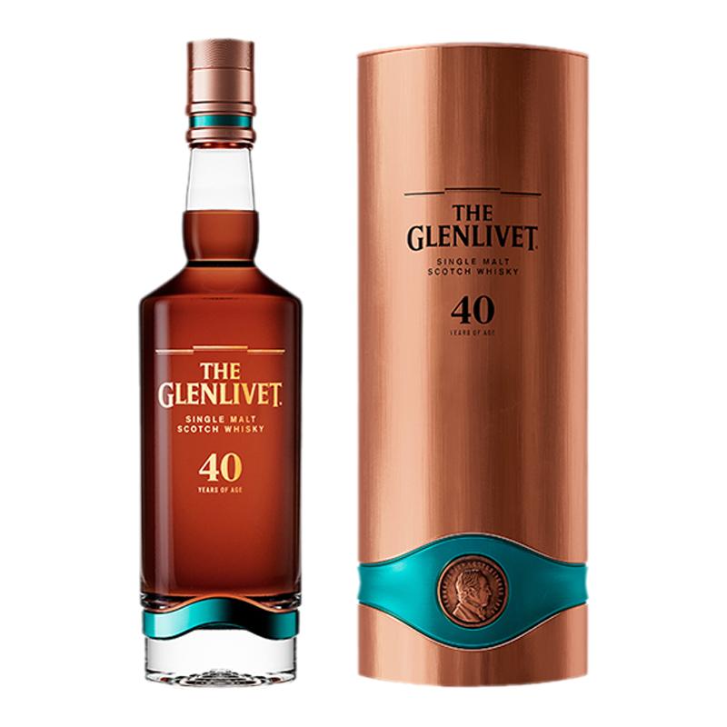 The Glenlivet格兰威特40年风味进化系列单一麦芽威士忌700ml礼盒