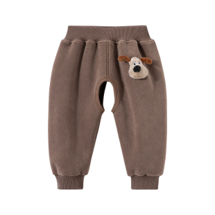 男宝宝开裆裤女童裤子外穿春秋婴儿加绒保暖裤儿童新款卫裤长裤子