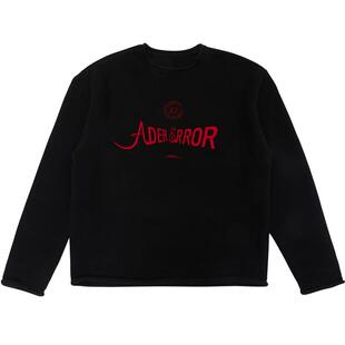 ADERERROR 潮流新款宽松舒适字母休闲圆领刺绣羊毛毛衣