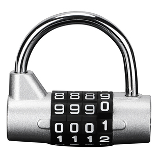 密码锁挂锁防水防盗U型家用橱柜子门锁行李箱包宿舍通用小型锁头