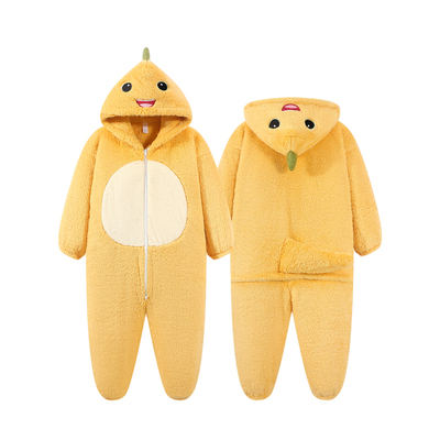 男童睡衣秋冬季2025新款中大儿童加厚加绒珊瑚绒法兰绒连体衣睡衣