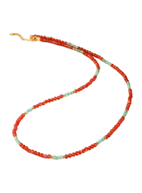 本命年南红红色毛衣链新年送礼