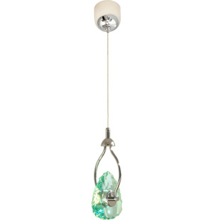 法式复古水晶小吊灯现代简约卧室床头灯粉色透明高级感百搭装饰灯