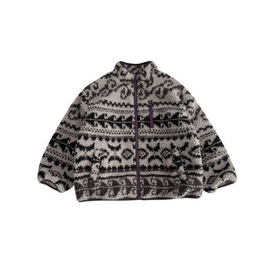 男童费尔岛外套羊羔绒加绒厚棉服