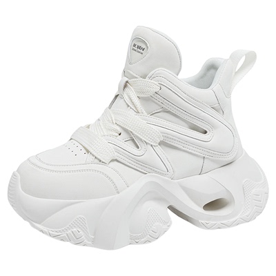 内增高老爹鞋女秋季高帮小白鞋子