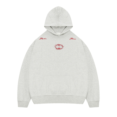 BIPOLAR乱针绣情侣连帽卫衣