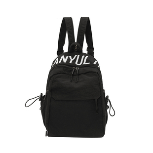 学生党必入！简约大容量轻便帆布书包 男ins风女百搭双肩包旅行包